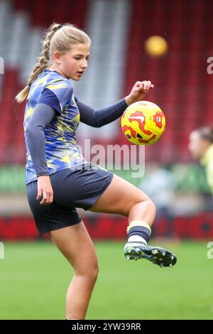 London, Großbritannien. 8. Dezember 2024. Issy Hobson während Tottenham Hotspur vs Everton in der WSL. Stockfoto