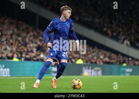 London, Großbritannien. Dezember 2024. Chelsea Stürmer Cole Palmer während des Spiels Tottenham Hotspur FC gegen Chelsea FC English Premier League im Tottenham Hotspur Stadium, London, England, Vereinigtes Königreich am 8. Dezember 2024 Credit: Every Second Media/Alamy Live News Stockfoto