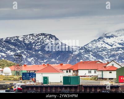 King Edward Point Research Station, Cumberland East Bay, South Georgia Stockfoto