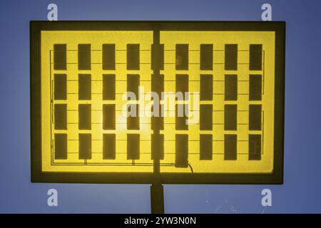 Solarzellen, Solarbaum, Ulmer Wohnviertel Solar City, Ulm, Baden-Württemberg, Deutschland, Europa Stockfoto