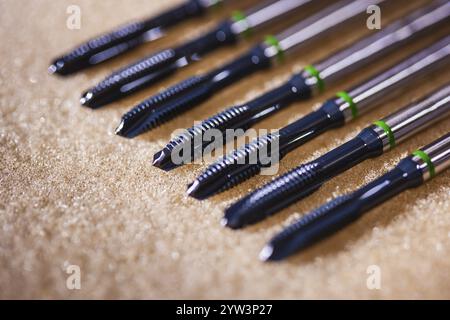 Nahaufnahme der Armaturen Stockfoto