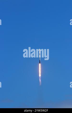 Space X Falcon 9 startet und landet in cape Canaveral Stockfoto