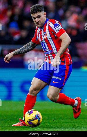 Fussball La Liga 16. Spieltag Atletico Madrid - FC Sevilla am 08.12.2024 im Wanda Metropolitano in Madrid Javi Galan ( Madrid ) Foto: Revierfoto Stockfoto