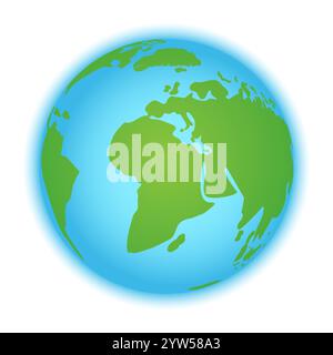 Isolierte Abbildung Des Planeten Erde Stock Vektor