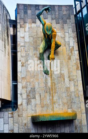 Skulptur, Civic Centre, Newcastle upon Tyne, Tyneside, England Stockfoto