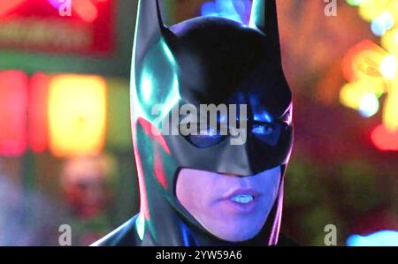 BATMAN FOREVER 1995 Warner Bros. Film mit Val Kilmer als Batman Stockfoto