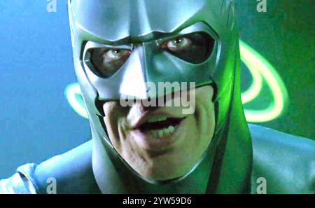 BATMAN FOREVER 1995 Warner Bros. Film mit Val Kilmer als Batman Stockfoto