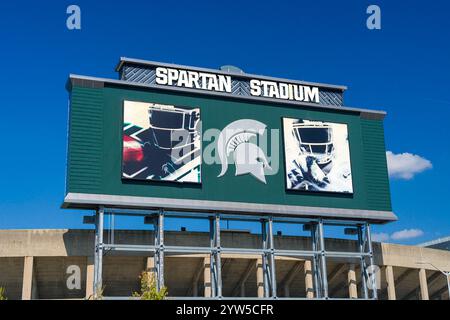 EAST LANSING, MI, USA, 19. SEPTEMBER 2024: Spartan Stadium auf dem Campus der Michigan State University. Stockfoto