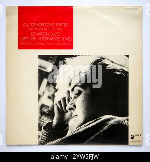 Rückseite der 12-Zoll-Single-Version von All Tomorrow's Parties von Japan, die 1983 veröffentlicht wurde Stockfoto