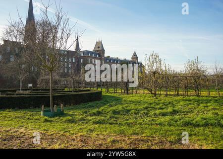 Ursuline Gardens, ehemalige Gärten des Klosters, Sittard, Limburg, Niederlande. Stockfoto