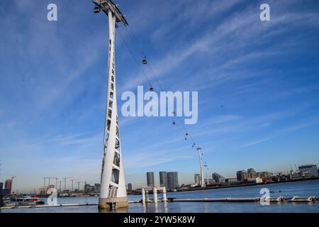 London, Vereinigtes Königreich. Februar 2019. London Cable Cars, Royal Docks. Quelle: Vuk Valcic / Alamy Stockfoto