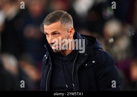 Gary O’Neil, Manager der Wolverhampton Wanderers, vor dem Spiel der Premier League im London Stadium. Bilddatum: Montag, 9. Dezember 2024. Stockfoto