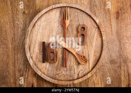 Intermittierende Nüchternleistungen. Intermittierendes Fastenkonzept 16:8. Stockfoto