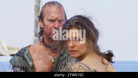 WATERWORLD 1995 Universal Pictures Film mit Kevin Costner als Mariner und Jeanne Triplehorn als Helen Stockfoto
