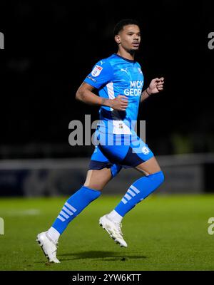 Jadel Katongo von Peterborough United während des Spiels der Sky Bet League One im Sixfields Stadium in Northampton. Bilddatum: Montag, 9. Dezember 2024. Stockfoto