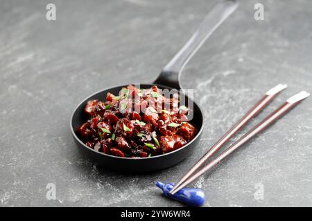 Honig Hähnchenfleisch mit Sojasauce, chinesische Beilage Stockfoto