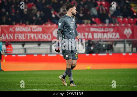 Monza, Italie. Dezember 2024. Razvan Sava (Udinese Calcio) während des Fußballspiels der Serie A zwischen AC Monza und Udinese Calcio am 9. November 2024 im U-Power Stadium in Monza, Italien - Foto Morgese-Rossini/DPPI Credit: DPPI Media/Alamy Live News Stockfoto