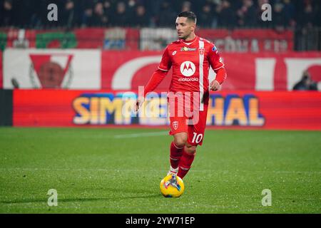 Monza, Italie. Dezember 2024. Gianluca Caprari (AC Monza) während des italienischen Meisterschaftsspiels Serie A zwischen AC Monza und Udinese Calcio am 9. November 2024 im U-Power Stadion in Monza, Italien - Foto Morgese-Rossini/DPPI Credit: DPPI Media/Alamy Live News Stockfoto