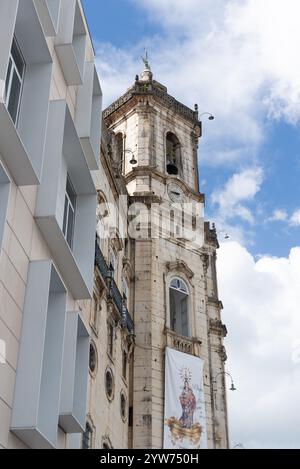 Salvador, Bahia, Brasilien - 08. Dezember 2024: Blick auf die Seitenfassade der Kirche unserer Lieben Frau von Conceicao da Praia in der Stadt Salvador, Bahia. Stockfoto