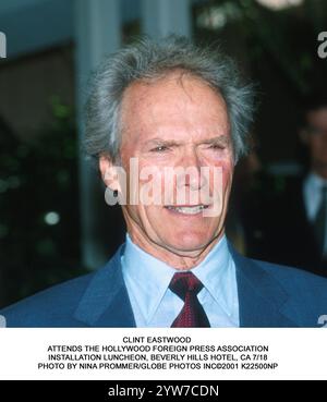 1. Januar 2011 - CLINT EASTWOOD. ER IST MITGLIED DER HOLLYWOOD FOREIGN PRESS ASSOCIATION. INSTALLATION LUNCHEON, BEVERLY HILLS HOTEL, CA 7/18 (Kreditbild: © Nina Prommer/ZUMA Press Wire) NUR REDAKTIONELLE VERWENDUNG! Nicht für kommerzielle ZWECKE! Stockfoto