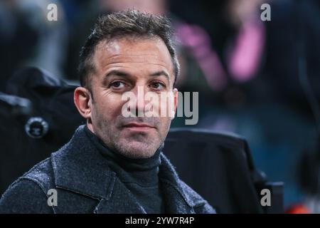 Turin, Italien. Dezember 2024. Alessandro Del Piero war 2024/25 beim Fußballspiel der Serie A zwischen Juventus FC und Bologna FC im Allianz Stadium zu sehen. Ergebnis: Juventus 2: 2 Bologna Credit: SOPA Images Limited/Alamy Live News Stockfoto