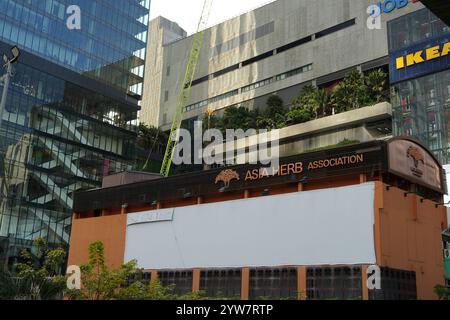 Bangkok, Thailand - 26. November 2024: Schild am Gebäude der Asian Herb Association in Bangkok Stockfoto