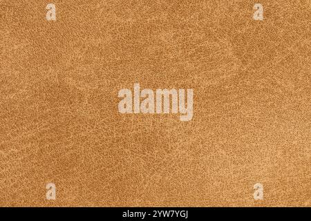 Abstraktes Textilmuster in dunkler gelber Farbe für Hintergrund. Detailfotografie, Tischansicht von Tortilla-farbiges, oberflächennahes Gewebematerial, Stockfoto