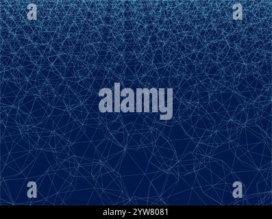 Abstrakte blaue geometrische Formen 3D-Hintergrund. Vektorabbildung. Stock Vektor