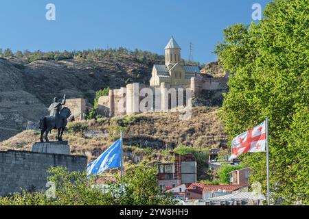 Die Nikolaikirche in der Festung Narikala in der Altstadt von Tiflis Stockfoto