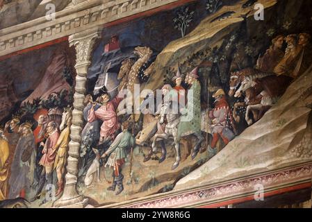 Bologna, Italien - 9. Mai 2024: Kapelle der Magi in der Basilika San Petronio in Bologna. Italien Stockfoto