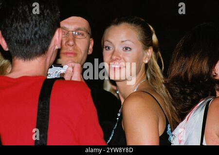 Kristanna Loken bei der Premierenparty des Kinofilms Terminator 3 - Rebellion der Maschinen / Terminator 3: Rise of the Machines im Cinestar Sony Center. Berlin 14.07.2003 *** Kristanna Loken bei der Premiere des Films Terminator 3 Rebellion of the Machines Terminator 3 Rise of the Machines im Cinestar Sony Center Berlin 14 07 2003 Foto:Xu. Geislerx/xFuturexImagex Terminator 3703 Stockfoto