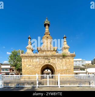 Die Vajra-Pagode des Miaozhan-Tempels mit einer Geschichte von mehr als 500 Jahren, Kunming, China Stockfoto