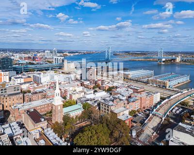 Benjamin Franklin Bridge in Philadelphia, Pennsylvania, USA Stockfoto