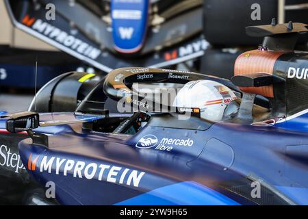 55 SAINZ Carlos (Spa), Williams Racing FW45, Action während des Formel 1 Abu Dhabi Nachsaison-Tests 2024, am 10. Dezember 2024 auf dem Yas Marina Circuit in Abu Dhabi, Vereinigte Arabische Emirate - Foto Florent Gooden / DPPI Stockfoto