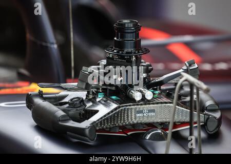 Red Bull Racing RB20, mechanisches Lenkrad, volant, während des Formel 1 Abu Dhabi Nachsaisontests 2024, am 10. Dezember 2024 auf dem Yas Marina Circuit in Abu Dhabi, Vereinigte Arabische Emirate - Foto Florent Gooden / DPPI Stockfoto