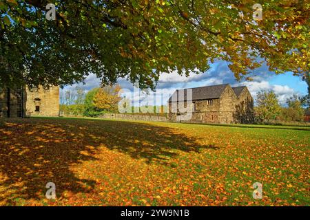 Großbritannien, South Yorkshire, Barnsley, Monk Bretton Priory, Verwaltungsgebäude. Stockfoto