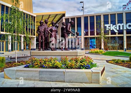 UK, South Yorkshire, Barnsley, The Glass Works, Reverence COVID 19 Memorial. Stockfoto