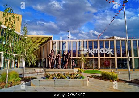 UK, South Yorkshire, Barnsley, The Glass Works, Reverence COVID 19 Memorial. Stockfoto