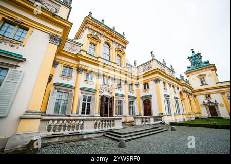 Warschau, Polen - 9. november 2014: Das königliche Schloss Wilanow in Warschau Stockfoto