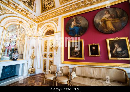 Warschau, Polen - 9. november 2014: Palast Lazienki - öffentliches Museum in Warschau. Sitz des polnischen Königs - Poniatowski. Stockfoto