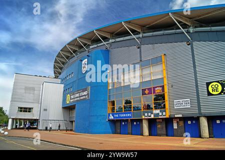 Großbritannien, West Yorkshire, Huddersfield, John Smith's Stadium, Huddersfield Town Association Football Club & Huddersfield Giants Rugby League Football Club. Stockfoto