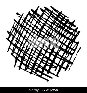 Skizzieren Sie Scribble Schlieren. Handgezeichneter Bleistift Scribble Fleck. Vektorabbildung. Stock Vektor