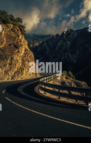 Hahntennjoch Passstraße in Tirol in Lechtal, Österreich, Europa Stockfoto