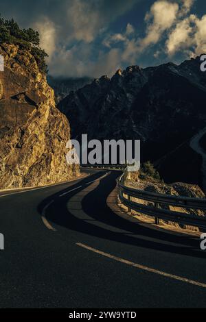 Hahntennjoch Passstraße in Tirol in Lechtal, Österreich, Europa Stockfoto