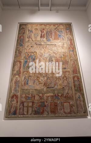 Die Leidenschaft Christi, aus dem Refektorium der Kathedrale von Pamplona, Joan Oliver, 1335, Museum von Navarra, Pamplona, Navarra, Spanien, Europa Stockfoto