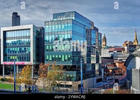 Großbritannien, South Yorkshire, Sheffield City Centre ab Gilbert Street. Stockfoto
