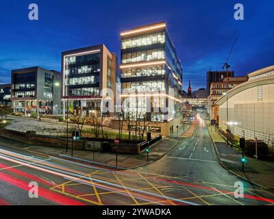 Großbritannien, South Yorkshire, Sheffield City Centre ab Gilbert Street. Stockfoto
