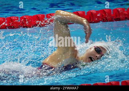 Budapest, Ungheria. Dezember 2024. Paige Madden aus den USA bei der World Aquatics Swimming Championship 25m Budapest 2024, 10. Dezember (Foto: Gian Mattia D'Alberto /LaPresse) Credit: LaPresse/Alamy Live News Stockfoto