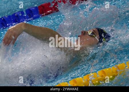 Budapest, Ungheria. Dezember 2024. Louise Hansson aus Schweden bei der World Aquatics Swimming Championship 25m Budapest 2024, 10. Dezember, (Foto: Gian Mattia D'Alberto /LaPresse) Credit: LaPresse/Alamy Live News Stockfoto