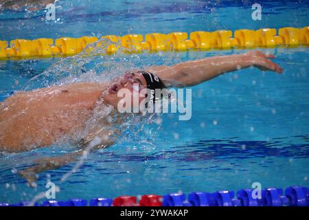 Budapest, Ungheria. Dezember 2024. Christian Bacico aus Italien bei der World Aquatics Swimming Championship 25m Budapest 2024, 10. Dezember, (Foto: Gian Mattia D'Alberto /LaPresse) Credit: LaPresse/Alamy Live News Stockfoto